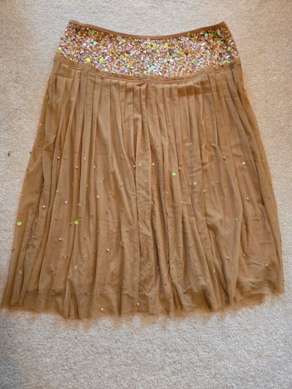 Basil & Maude Y2K Era Sequin and Tulle Skirt Size 10